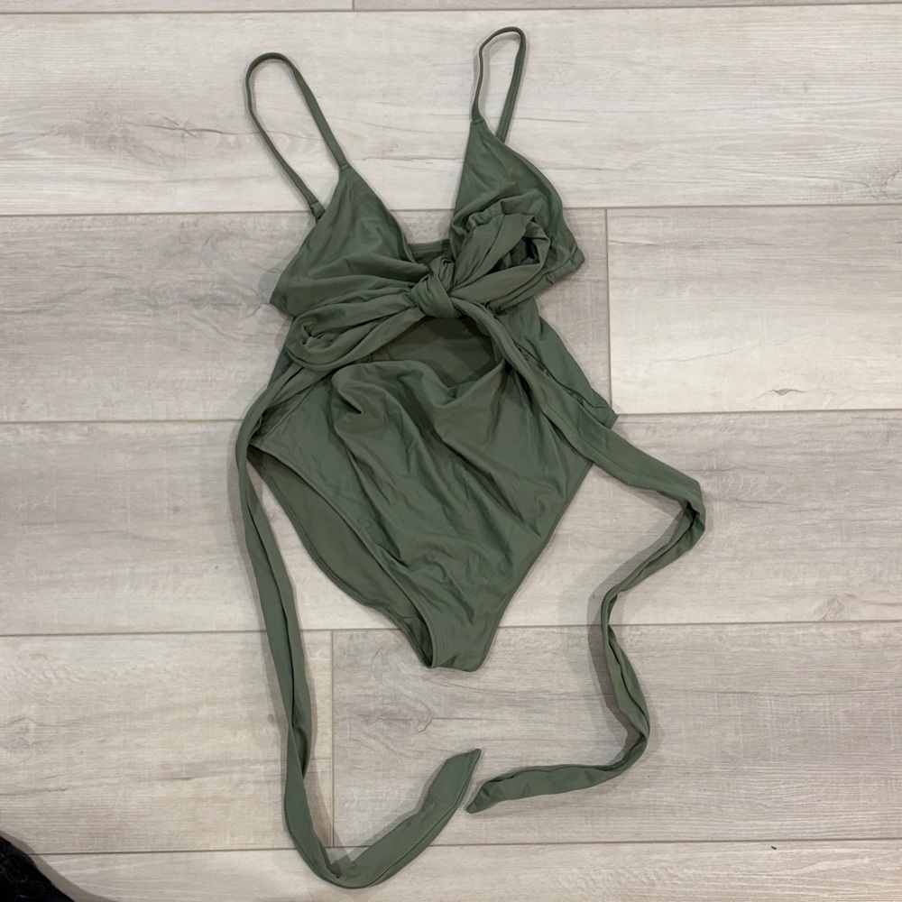 Aerie Olive One-Piece Swimsuit